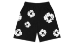 Denim Tears The Cotton Wreath Shorts Black - vue 2