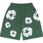 Denim Tears The Cotton Wreath Shorts Green authentique