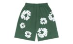 Denim Tears The Cotton Wreath Shorts Green authentique