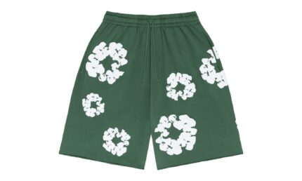 Denim Tears The Cotton Wreath Shorts Green authentique