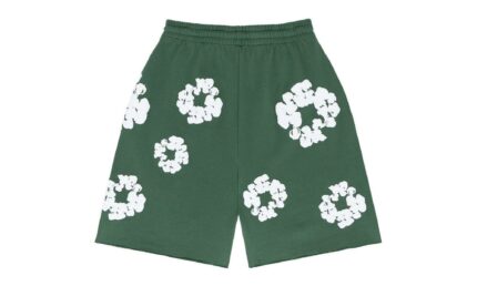 Denim Tears The Cotton Wreath Shorts Green - vue 2