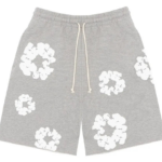 Denim Tears The Cotton Wreath Shorts Grey authentique