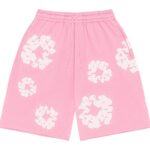 Denim Tears The Cotton Wreath Shorts Pink authentique
