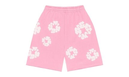 Denim Tears The Cotton Wreath Shorts Pink - vue 2