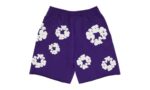 Denim Tears The Cotton Wreath Shorts Purple - vue 2