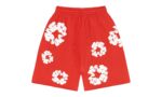 Denim Tears The Cotton Wreath Shorts Red authentique