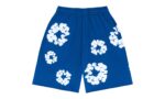 Denim Tears The Cotton Wreath Shorts Royal Blue authentique