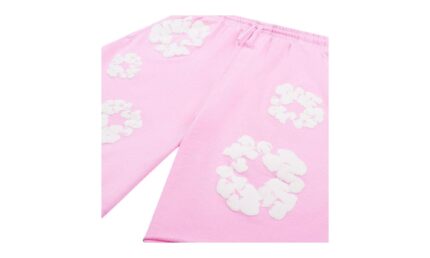 Denim Tears The Cotton Wreath Sweat Shorts Powder Pink - vue 2