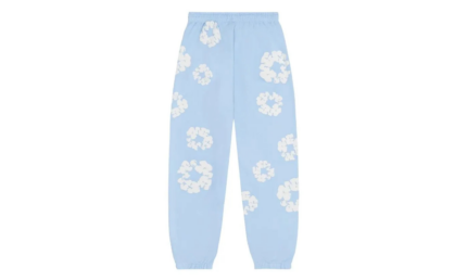 Denim Tears The Cotton Wreath Sweatpants Powder Blue - vue 2