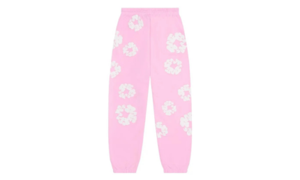 Denim Tears The Cotton Wreath Sweatpants Powder Pink - vue 2