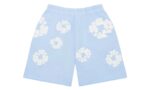 Denim Tears The Cotton Wreath Sweatshorts Powder Blue - vue 2