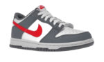 Dunk Low Next Nature Smoke Grey Light Crimson - vue 2
