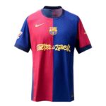 FC Barcelona x Travis Scott Limited Edition Match Home 2024/25 Jersey Blue/Scarlet authentique