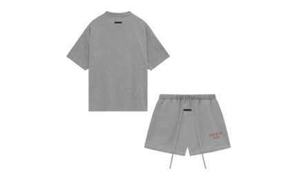 Fear of God Essentials Dark Heather — Set (T-Shirt & Shorts) - vue 2