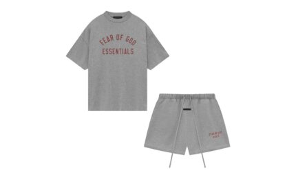 Fear of God Essentials Dark Heather — Set (T-Shirt & Shorts) authentique