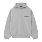 Fear of God Essentials Fleece Hoodie II Light Heather Grey authentique