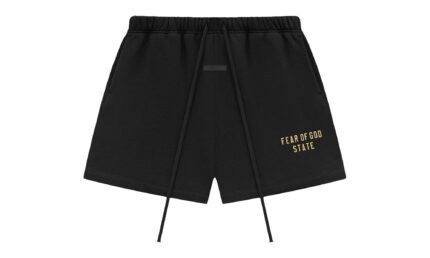 Fear of God Essentials Fleece Soccer Short Black authentique