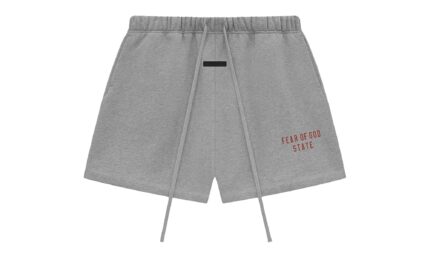 Fear of God Essentials Fleece Soccer Short Dark Heather authentique