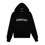 Fear of God Essentials Knit Hoodie Black authentique