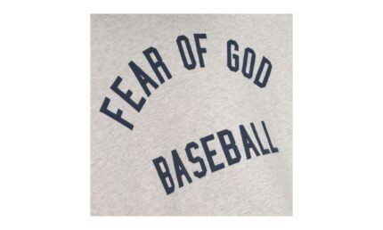 Fear of God Essentials MLB Sport Hoodie Oatmeal Heather/Midnight Navy - vue 2