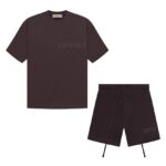 Fear of God Essentials Plum — Set (T-Shirt & Shorts) authentique