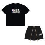 Fear of God Essentials x NBA Black — Set (T-Shirt & Shorts) authentique