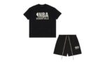 Fear of God Essentials x NBA Black/Black — Set (T-Shirt & Shorts) authentique