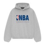 Fear of God Essentials x NBA Hoodie Light Heather authentique