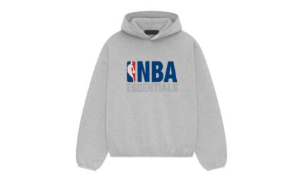 Fear of God Essentials x NBA Hoodie Light Heather authentique
