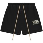 Fear of God Essentials x NBA Sweatshorts Black/Black authentique