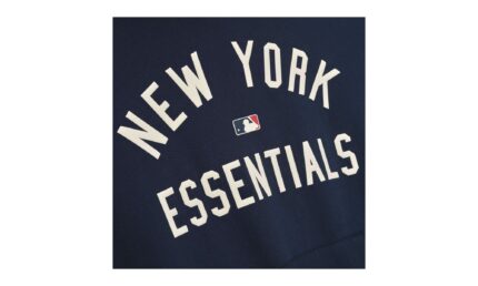 Fear of God Essentials Yankees Sport Hoodie Midnight Navy/Homstead Heather - vue 2