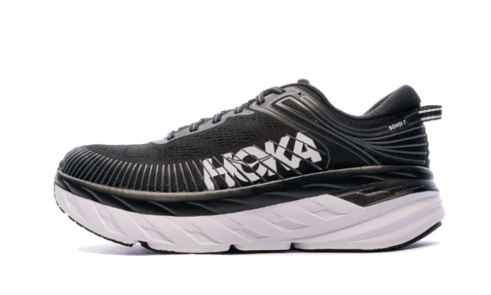 hoka-bondi-7-black-white-374361 Hoka Bondi 7 Black White authentique