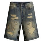 LOSTSHDWS Dstry Denim Shorts Blue/Black authentique