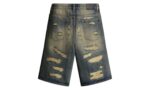 LOSTSHDWS Dstry Denim Shorts Blue/Black - vue 2
