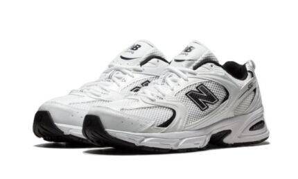 New Balance 530 White Black Details - vue 2