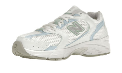 New Balance 530 White Light Chrome Blue Clay Ash - vue 2