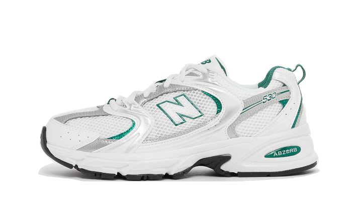 new-balance-530-white-silver-green-401694 New Balance 530 White Silver Green authentique