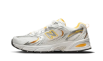 New Balance 530 White Vibrant Apricot Silver Metallic authentique
