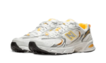 New Balance 530 White Vibrant Apricot Silver Metallic - vue 2