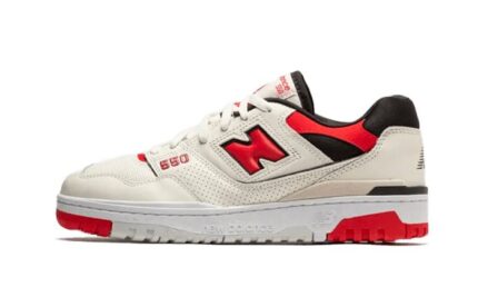 New Balance 550 Sea Salt True Red authentique