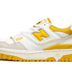 New Balance 550 Sea Salt Varsity Gold authentique