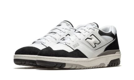 New Balance 550 White Black Rain Cloud - vue 2