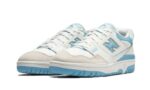 New Balance 550 White Blue Haze Rain Cloud - vue 2