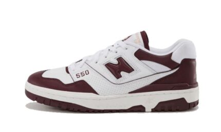 New Balance 550 White Burgundy authentique