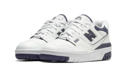 New Balance 550 White Dark Mercury - vue 2