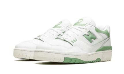New Balance 550 White Mint Green - vue 2