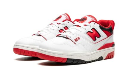 New Balance 550 White Red - vue 2