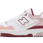 New Balance 550 White Scarlet Pink authentique