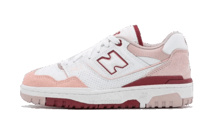 New Balance 550 White Scarlet Pink authentique