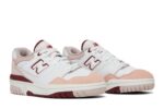 New Balance 550 White Scarlet Pink - vue 2
